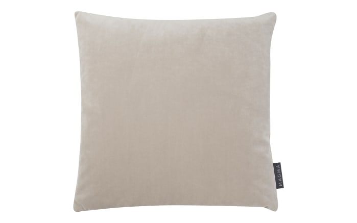 Kissenhülle Samt uni, beige, 40 x 40 cm