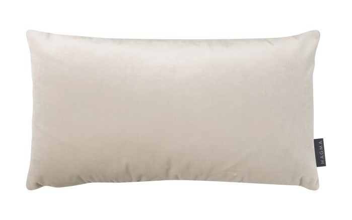Kissenhülle Samt uni, beige, 50 x 30 cm