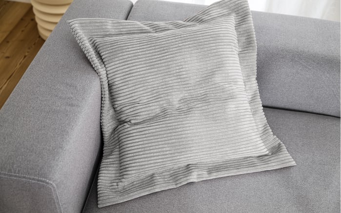 Flatterkissen Shara, grau, 70 x 70 cm-02
