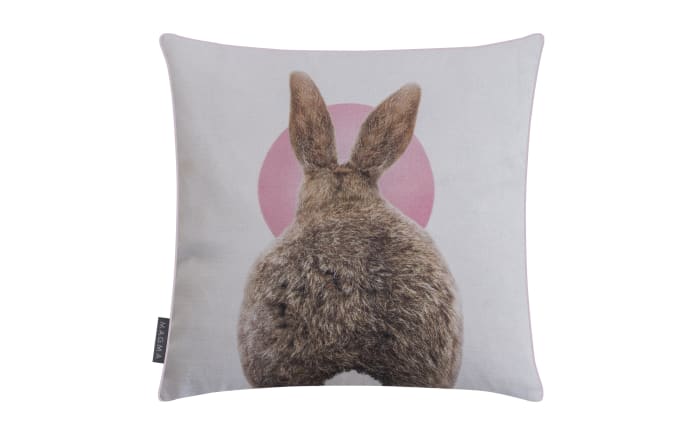 Kissenhülle Hasi, grau/braun, 45 x 45 cm-02