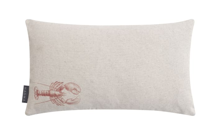 Kissenhülle Lobster, grau/rot, 50 x 30 cm-02