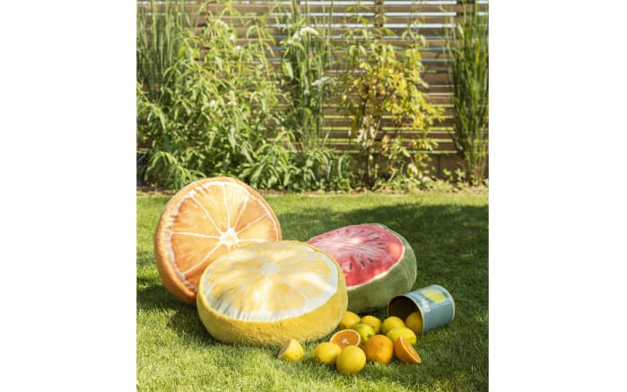 Rundkissen Fruity, rot/grün, 36 cm-02