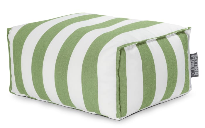 Sitzhocker Roll Santorin, grün/weiß, 65 x 35 x 55 cm-01