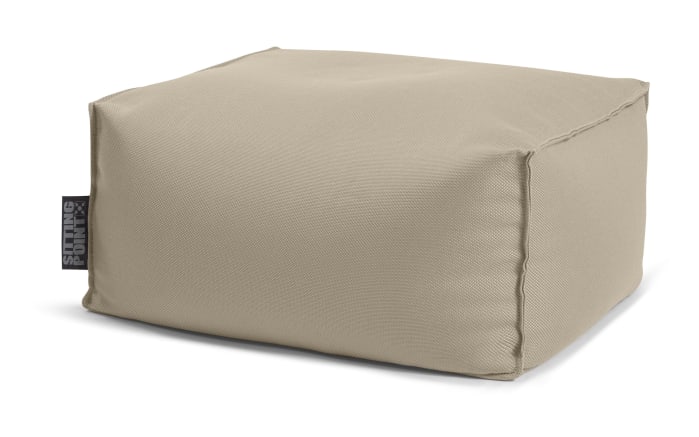 Sitzhocker Roll Korfu, taupe, 65 x 35 x 55 cm-01