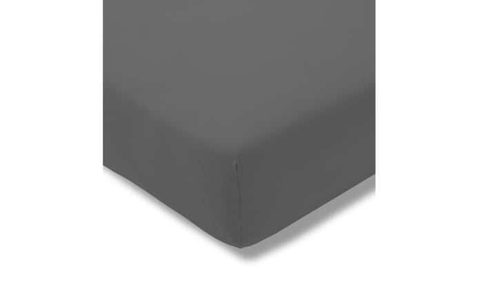 Spannbettlaken Fein Jersey, graphit, 150 x 200 cm-01
