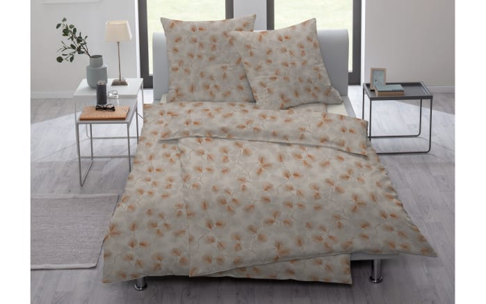 Mako-Interlock-Jersey Bettwäsche-Set, kupfer, 155 x 220 cm-02