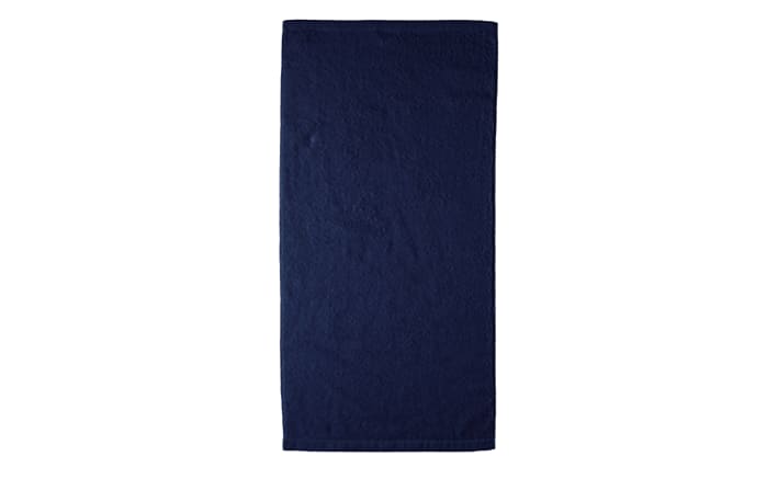 Handtuch Lifestyle Uni, Baumwolle, navy, 50 x 100 cm-01