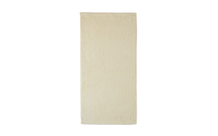 Handtuch Lifestyle Uni aus Baumwolle, beige, 50 x 100 cm-01