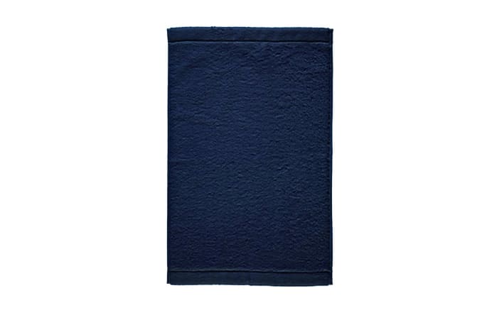Gästetuch, Baumwolle, nachtblau, 30 x 50 cm
