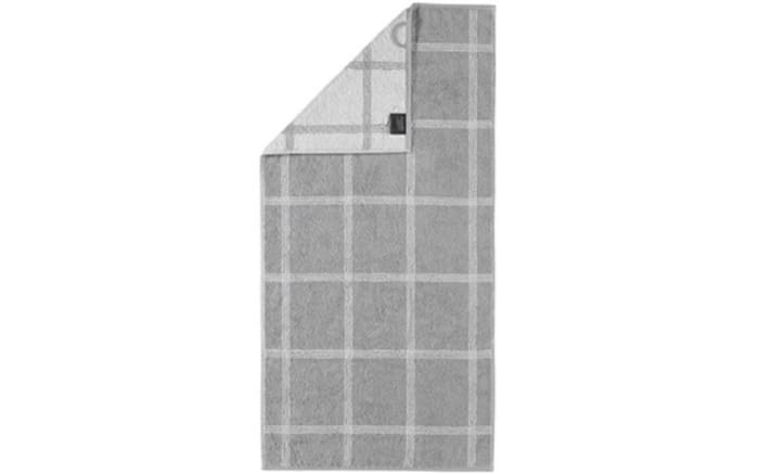 Handtuch Grafik Two-Tone, platin, 50 x 100 cm