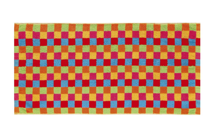 Saunatuch Lifestyle Karo, multicolor hell, 70 x 180 cm-01