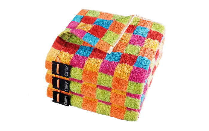 Saunatuch Lifestyle Karo, multicolor hell, 70 x 180 cm-02