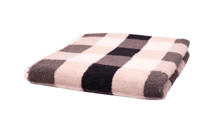 Handtuch Karo, schwarz/weiß/grau, 50 x 100 cm-01