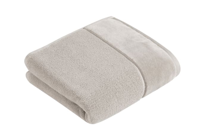 Duschtuch Pure, stone, 67 x 140 cm-01