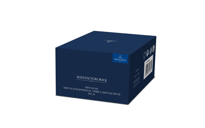 Schnapsglas -Set Manufacture Rock, Kristallglas, 4-teilig-03