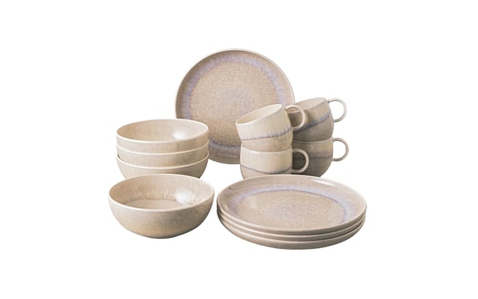 Frühstücksset Perlemor, sand, 12-teilig-01