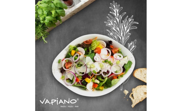 Salatschale Vapiano in weiß, 2-teilig-02