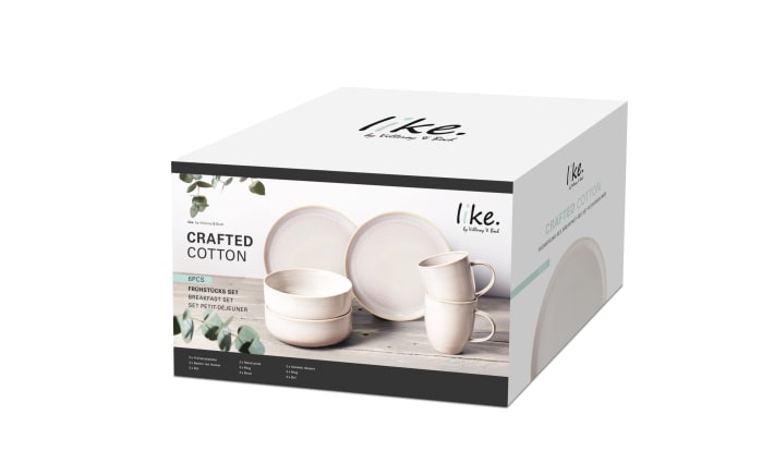Frühstücksset like by, crafted cotton, 6-teilig-02