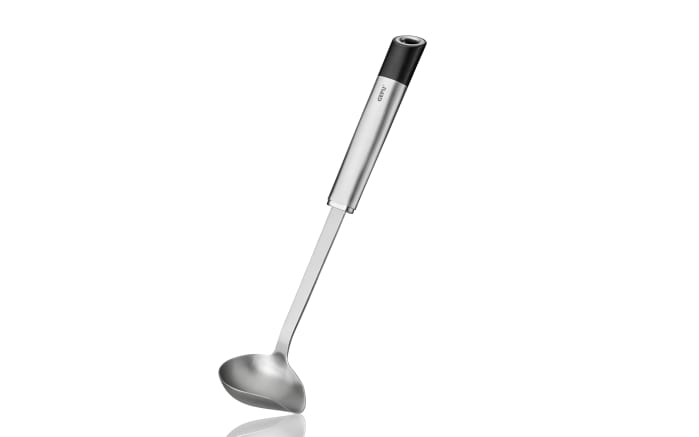 Saucenlöffel Primeline, schwarz, silber, 30 cm