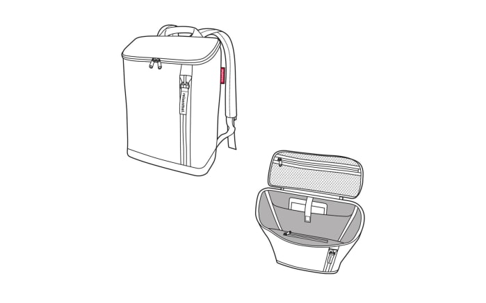 Overnighter-BackPack M, twist silver, 13 Liter-04