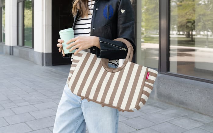 Loopshopper, beige/weiß, 40 x 26 cm-03