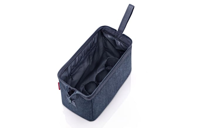 travel cosmetic, herringbone dark blue, 4 l-03