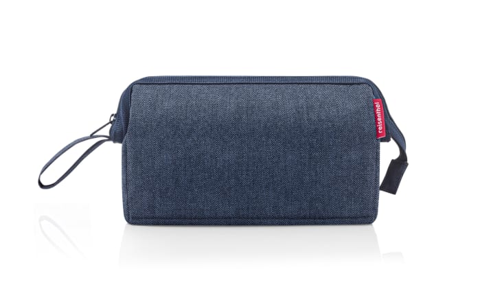 travel cosmetic, herringbone dark blue, 4 l-02