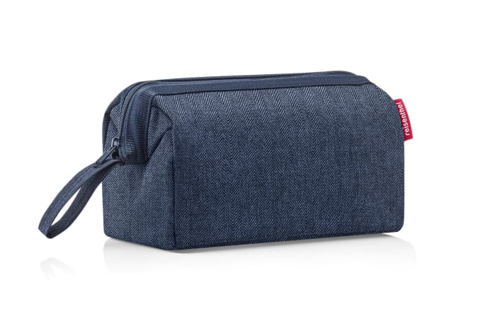 travel cosmetic, herringbone dark blue, 4 l-01