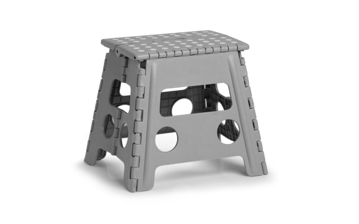 Klapphocker in grau, 37 x 30 x 32 cm-01