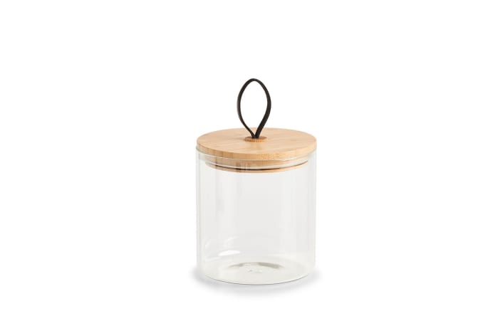 Vorratsglas mit Bambusdeckel, 12 cm-01