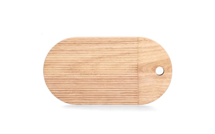 Schneidebrett Gummibaum, natur, 38 x 20 cm-02