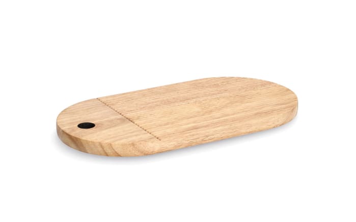 Schneidebrett Gummibaum, natur, 38 x 20 cm-01