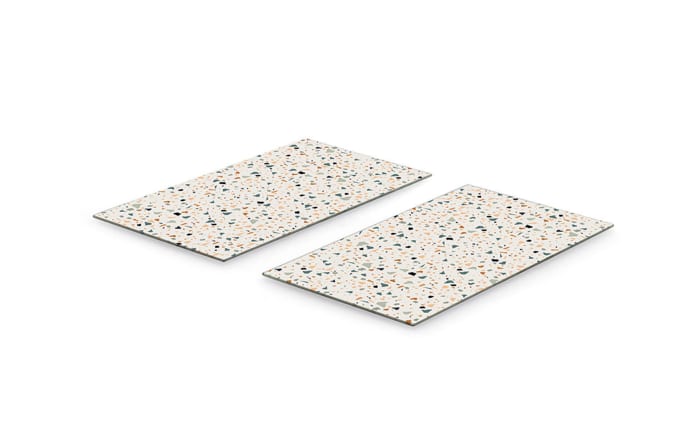 Herdabdeckplatten-Set Terrazzo, bunt, 30 x 52 cm-04