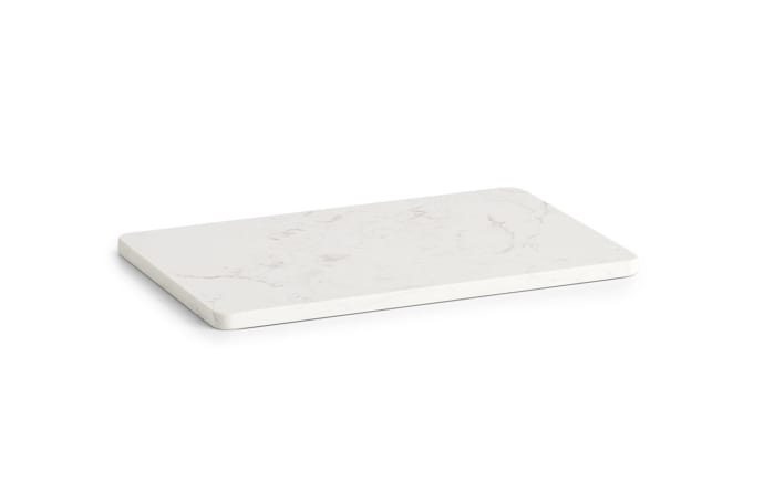 Servierplatte Marmor, weiß, 28 x 18 cm-01