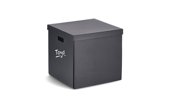 Aufbewahrungsbox, schwarz, 32 x 32 cm-02
