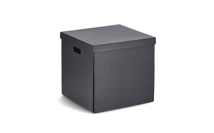 Aufbewahrungsbox, schwarz, 32 x 32 cm-01