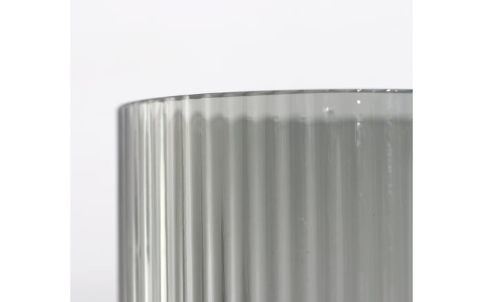 Glasvase/Windlicht, grau/braun, 12 x 31 cm-03