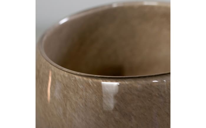 Glasvase, braun, 15 cm -02