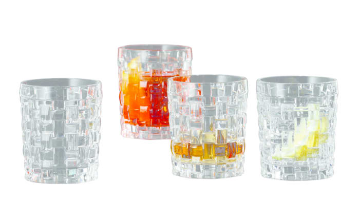 Whiskybecher Bossa Nova aus Glas, 4-er Set-01