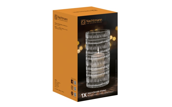 Vase/Windlicht Ethno, klar, 23 cm-04