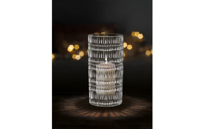 Vase/Windlicht Ethno, klar, 23 cm-02