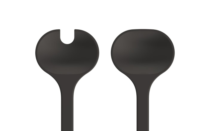 Salatbesteck Silueta, black, 2-teilig-02