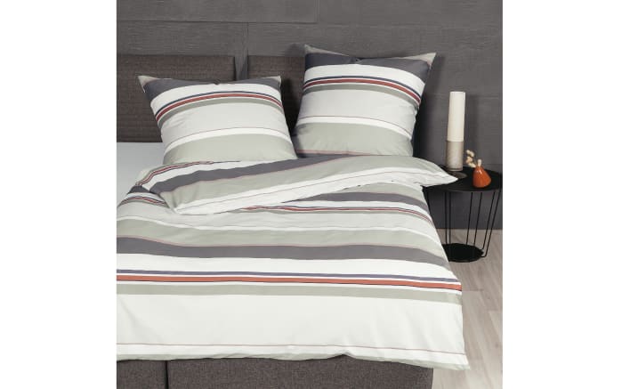 Feinbiber Bettwäsche Davos, naturell, 155 x 220 cm-02