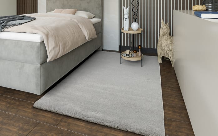 Teppich Kristall Uni, grau, 160 x 230 cm-07