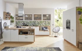 Einbauküche Torna, alpinweiß, inkl. Bosch Elektrogeräte