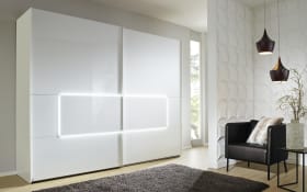 Schwebetürenschrank Tesero, weiß, 320 x 223 cm