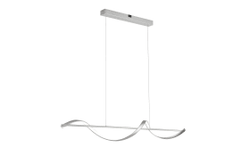 LED-Tischleuchte Q-Swing, Stahlfarbig, 50 cm