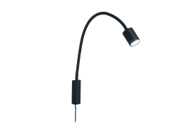 LED Wandleuchte Justi, schwarz, 52 cm