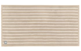 Handtuch Needlestripe, beige, 50 x 100 cm