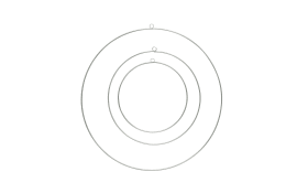 Ring im 3er-Set aus Eisen in silber, 30 cm